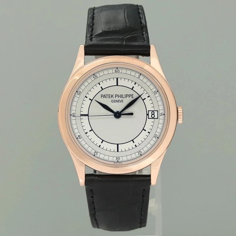 PAPERS MINT Patek Philippe 5296R Rose Gold Calatrava Sector Leather Watch Box - 3