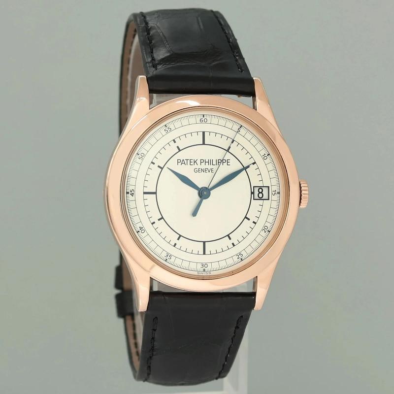 PAPERS MINT Patek Philippe 5296R Rose Gold Calatrava Sector Leather Watch Box - 4