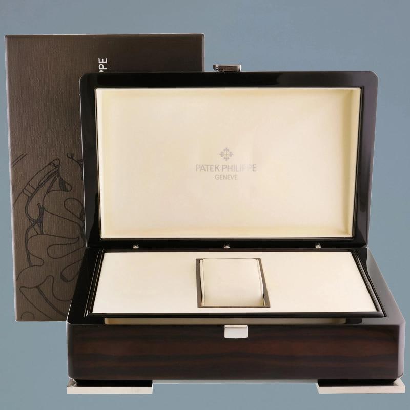 PAPERS MINT Patek Philippe 5296R Rose Gold Calatrava Sector Leather Watch Box - 8
