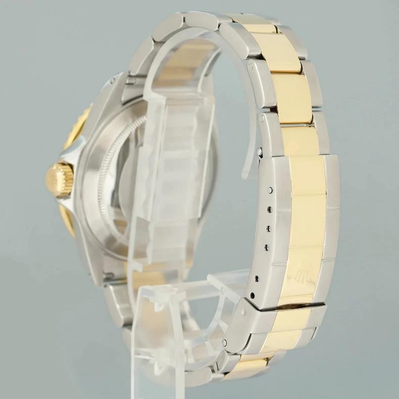 MINT Rolex Submariner 16613LB Two Tone Gold Silver Serti Diamond Gold Buckle - 5