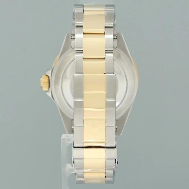 MINT Rolex Submariner 16613LB Two Tone Gold Silver Serti Diamond Gold Buckle - 6