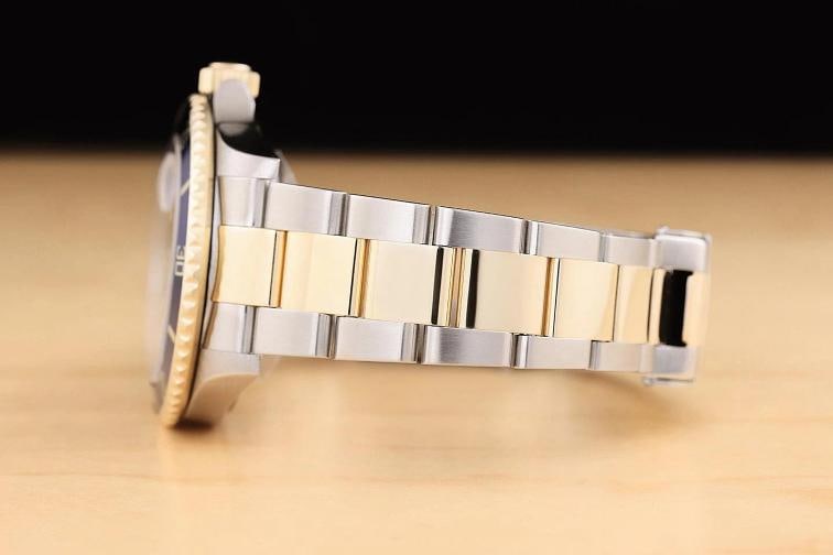 2007 PAPER ROLEX SUBMARINER 16613LB NO HOLES 18K GOLD 40MM STEEL WATCH - 5