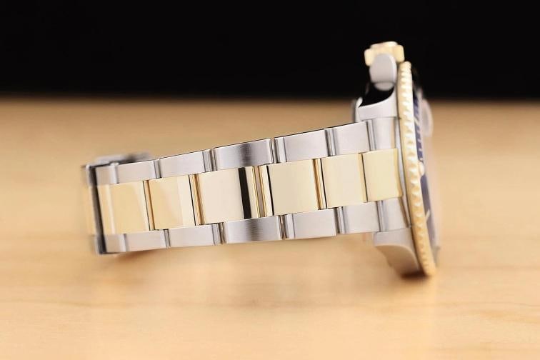2007 PAPER ROLEX SUBMARINER 16613LB NO HOLES 18K GOLD 40MM STEEL WATCH - 9