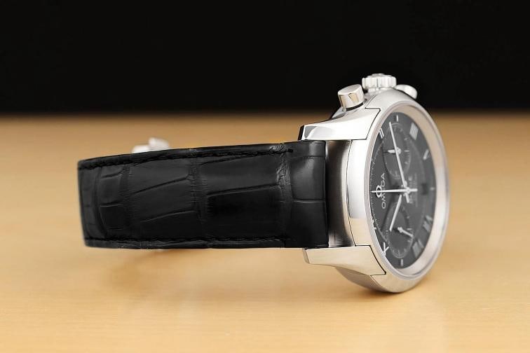 OMEGA B&P DE VILLE HOUR VISION CHRONOGRAPH 431.13.42.51.01.001 BLACK 42MM WATCH - 8