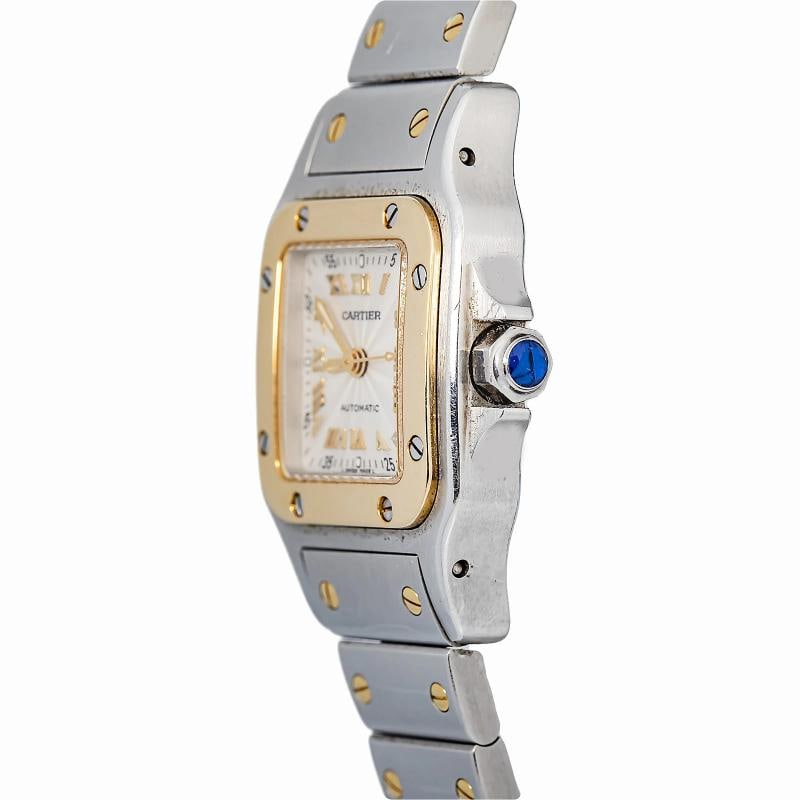 Cartier Santos W20045C4 Gold Two Tone Automatic White dial Women Watch 24mm - 3