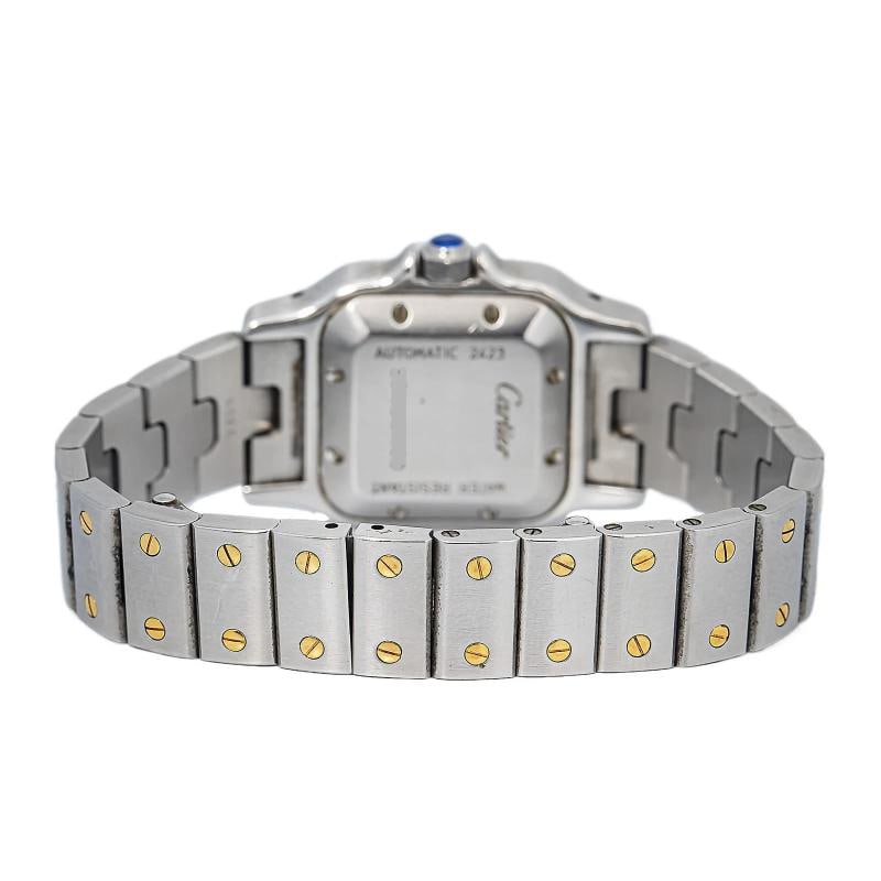 Cartier Santos W20045C4 Gold Two Tone Automatic White dial Women Watch 24mm - 5