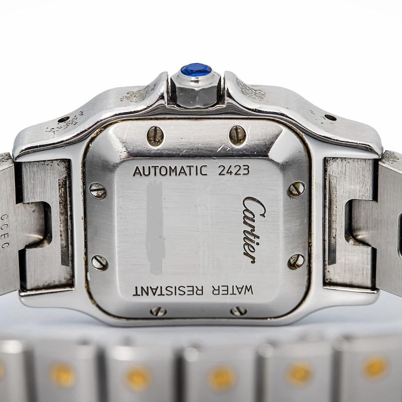 Cartier Santos W20045C4 Gold Two Tone Automatic White dial Women Watch 24mm - 6