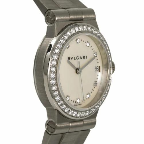 Bvlgari Diagono LCVW29G Womens Quartz 18K White Gold Watch MOP Dial 29mm - 3
