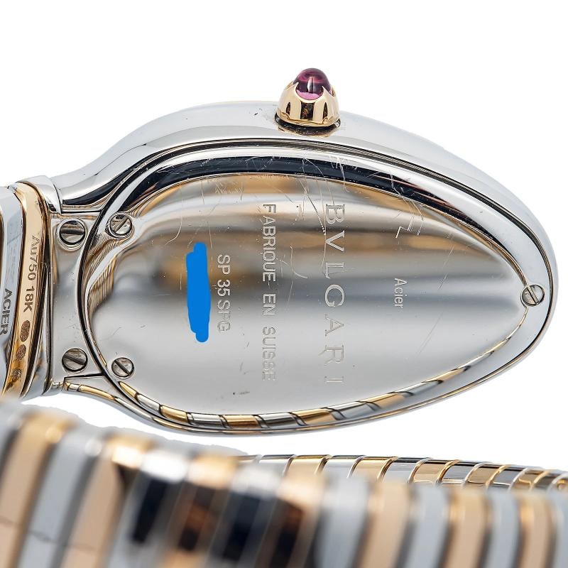 Bvlgari Serpenti Tubogas SP35SPG 18k Rose TwoTone Grey Dial Quartz Watch 35mm - 6