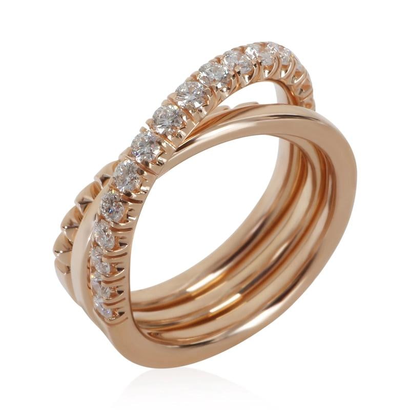 Cartier Rose Gold Diamond Etincelle Ring - 4