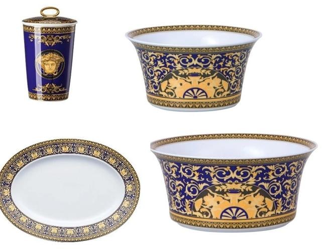 Versace Rosenthal Medusa Blue Set 4 Pcs: Condition: New: A brand-new, unused, unopened, undamaged item in its original packaging (where packaging is applicable). Packaging should be the same as what is found in a retail store, unless the