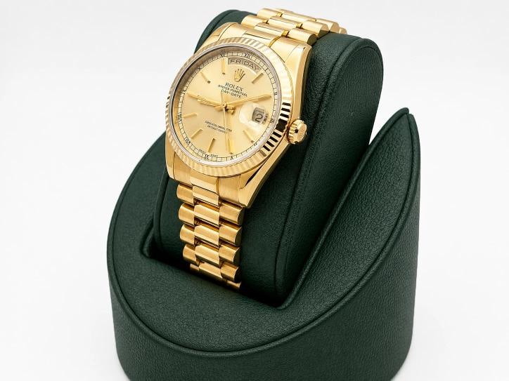 Rolex Day Date President 118238 36mm Champagne Dial 18k Yellow Gold - 9