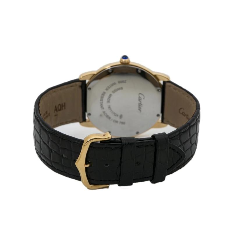 Cartier Ronde Solo 2988 W6700455 2014 Paper 18k YG Silver Quartz Men Watch 36mm - 5