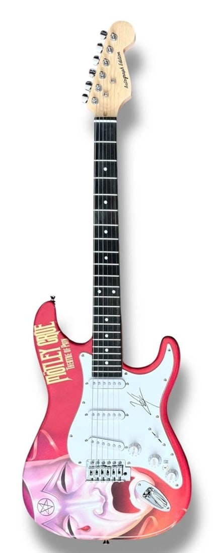 Motley Crue Signed Guitar Lot (4) JSA COA Tommy Lee Nikki Sixx Vince Neil Mars! - 11