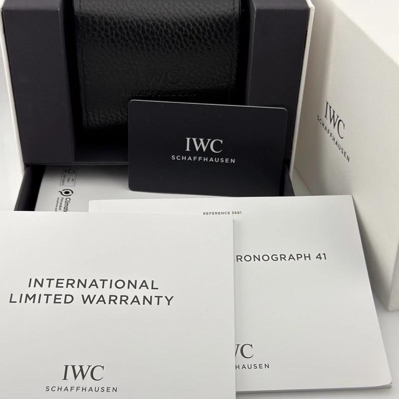 IWC Pilot Chronograph 41 IW388103 41mm Green Dial Stainless Steel Box Paper - 8