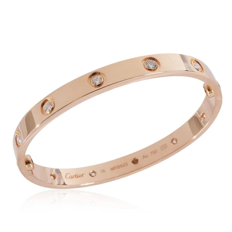 Cartier Love Bracelet, 10 Diamonds (Rose Gold) - 3