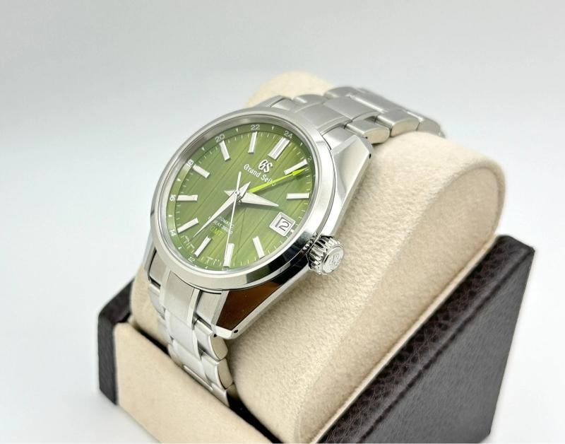 Grand Seiko Hi-Beat GMT Bamboo Garden SBGJ259 40mm Green Dial Stainless Steel - 3