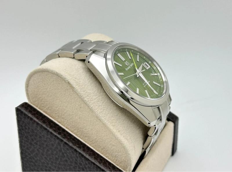 Grand Seiko Hi-Beat GMT Bamboo Garden SBGJ259 40mm Green Dial Stainless Steel - 4