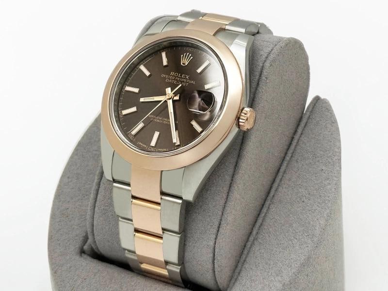 Rolex Datejust 41 126301 Chocolate Dial 18k Rose Gold Stainless Steel Box Paper - 4
