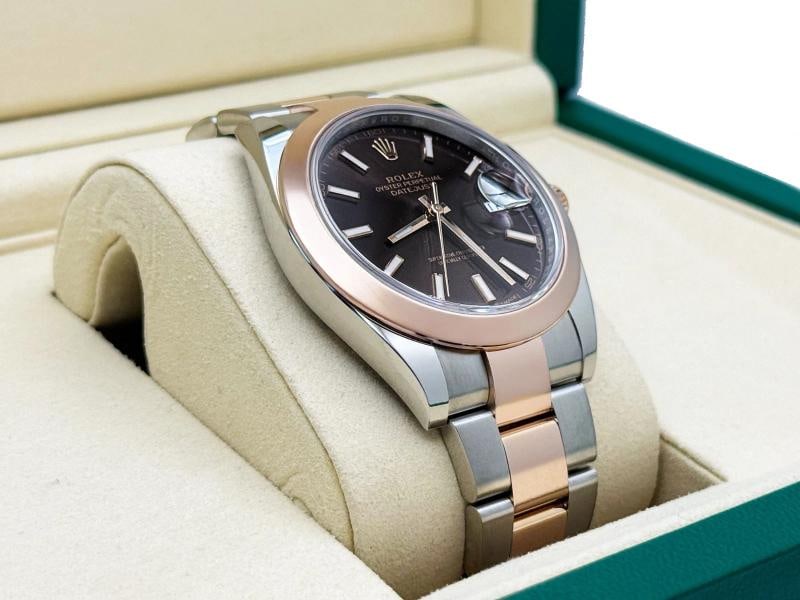 Rolex Datejust 41 126301 Chocolate Dial 18k Rose Gold Stainless Steel Box Paper - 5