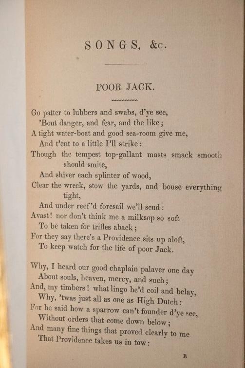 1841 Songs Naval and National "Poor Jack" Extra Illustrated Kelliegram Binding - 12