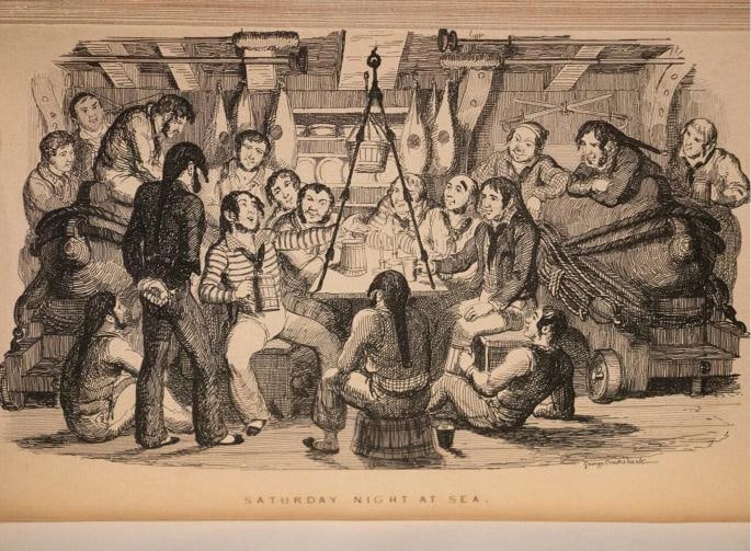 1841 Songs Naval and National "Poor Jack" Extra Illustrated Kelliegram Binding - 13