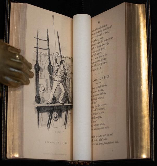 1841 Songs Naval and National "Poor Jack" Extra Illustrated Kelliegram Binding - 15