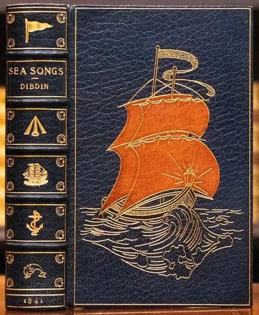 1841 Songs Naval and National "Poor Jack" Extra Illustrated Kelliegram Binding - 2