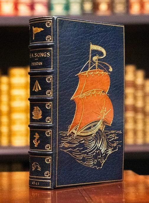 1841 Songs Naval and National "Poor Jack" Extra Illustrated Kelliegram Binding - 3
