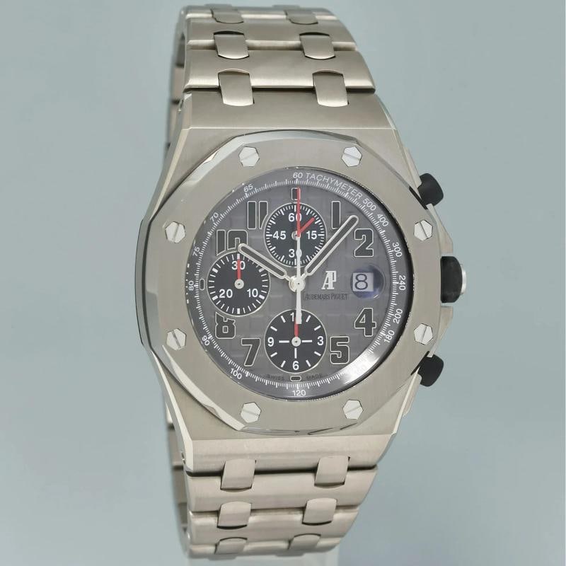 MINT Audemars Piguet Royal Oak Offshore Chrono Titanium 26170Ti Ghost Watch Box - 3