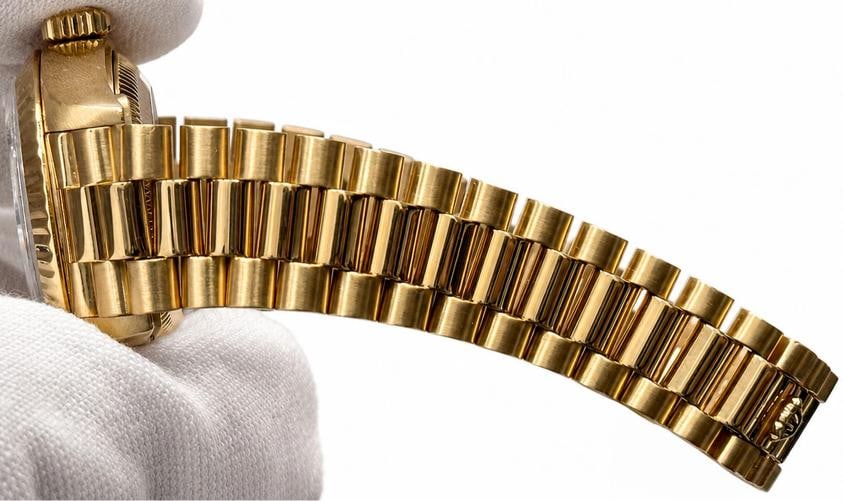 Rolex Ladies President Datejust 69178 Champagne Dial 18K Yellow Gold Box Paper - 5