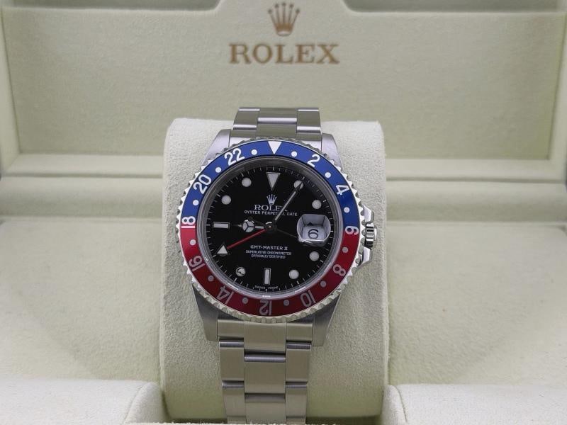 Rolex GMT Master II Pepsi 16710 40mm Red and Blue Bezel Stainless Steel - 9