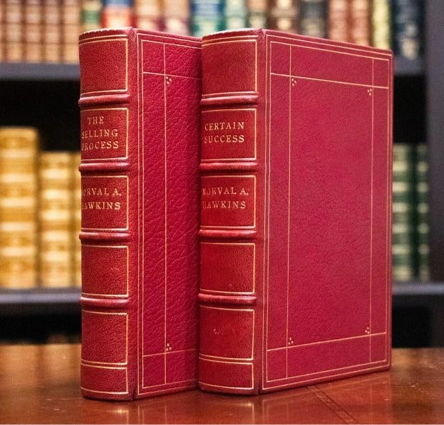 Norval A Hawkins / Certain Success & The Selling Process Handbook 1920: Author: Norval A. Hawkins,Country of Origin: United States of America,Publisher: The Author,Year Printed: 1920,Binding: Leather