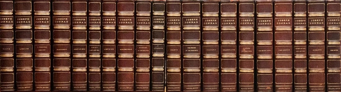 1920 The Works of Joseph Conrad Limited Edition Signed by Author Fine Leather - 2