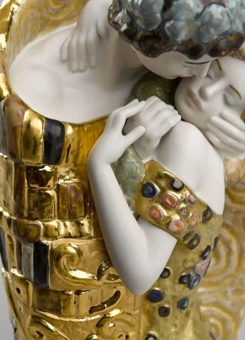 LladrÃƒÂ² Sculpture Couple The Kiss by Klimt Lustre Gold Ref. 01008667 - Officia - 3