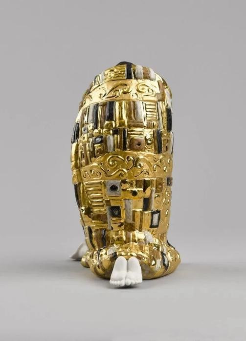 LladrÃƒÂ² Sculpture Couple The Kiss by Klimt Lustre Gold Ref. 01008667 - Officia - 5