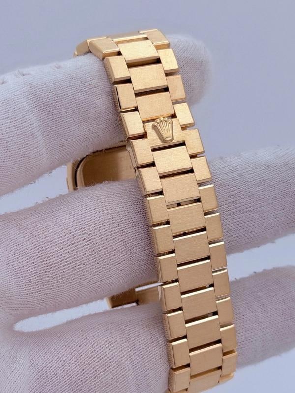Rolex Cellini 4350 27mm Anniversary Diamond Dial 18k Yellow Gold Box Papers - 6