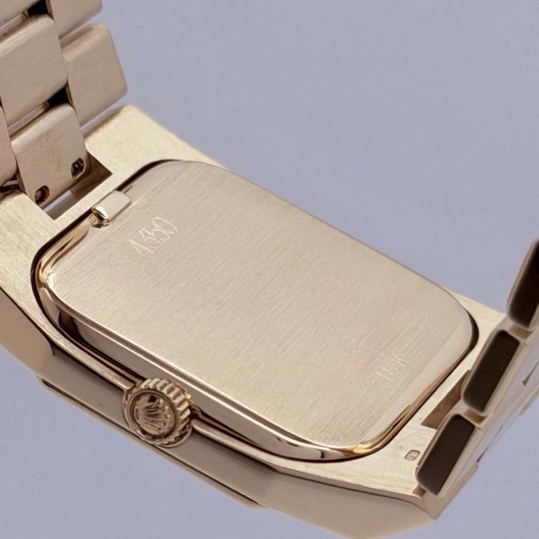 Rolex Cellini 4350 27mm Anniversary Diamond Dial 18k Yellow Gold Box Papers - 9