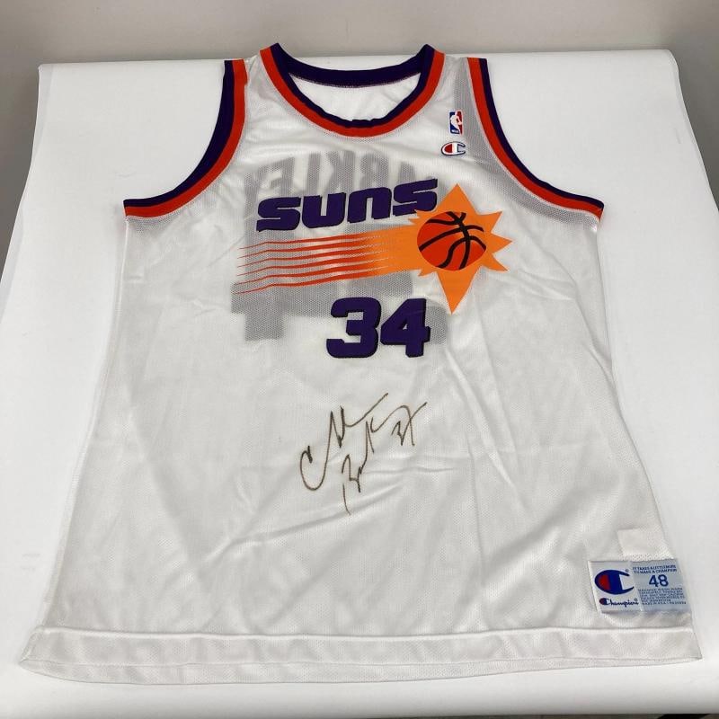 Charles Barkley Signed 1990's Authentic Phoenix Suns Champion Jersey JSA COA - 2