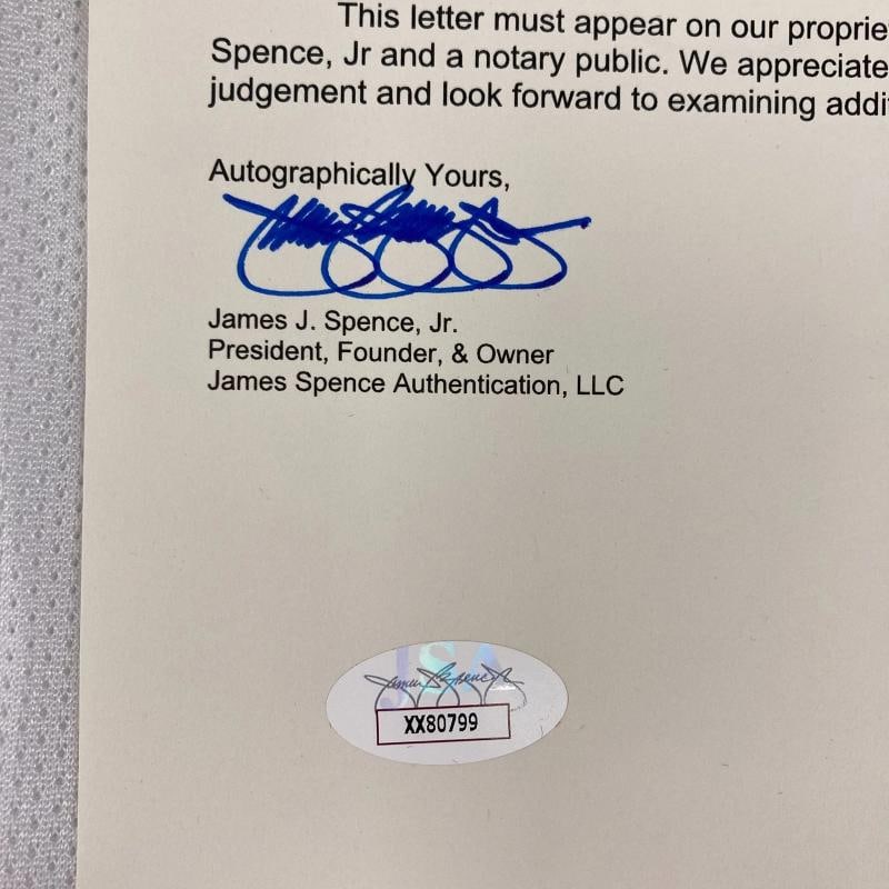 Charles Barkley Signed 1990's Authentic Phoenix Suns Champion Jersey JSA COA - 6