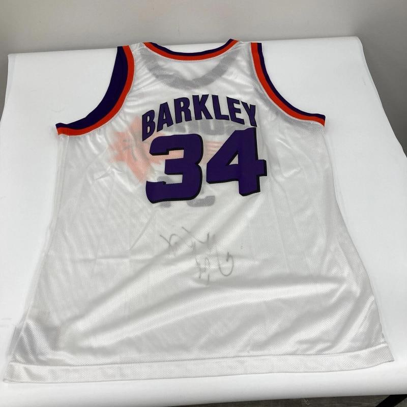 Charles Barkley Signed 1990's Authentic Phoenix Suns Champion Jersey JSA COA - 8
