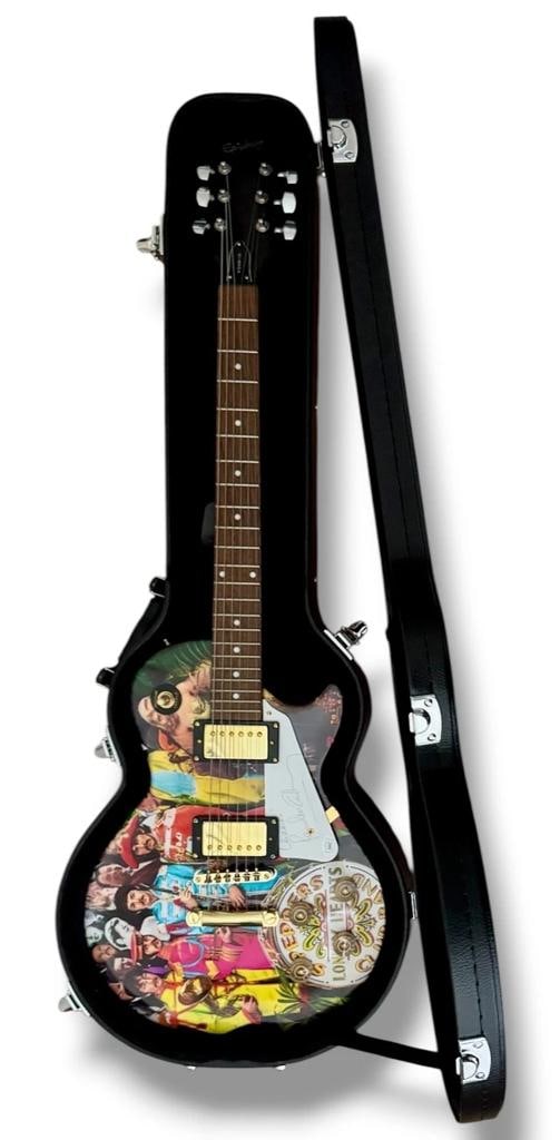 Paul McCartney Signed Guitar Custom Graphics JSA COA The Beatles Sgt. Pepper's - 4