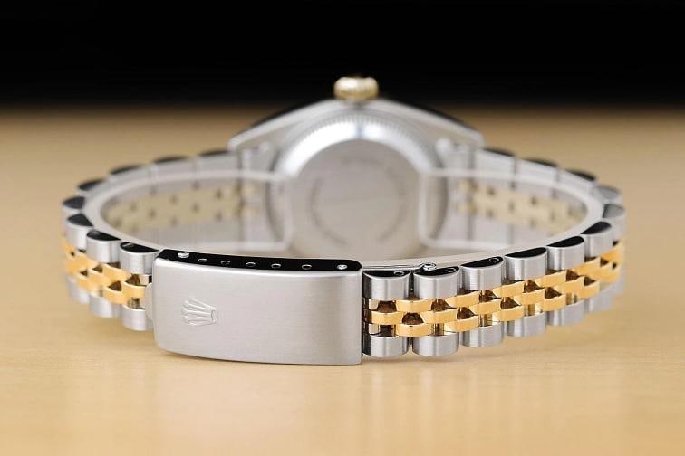 ROLEX LADIES DATEJUST 69173 CHAMPAGNE DIAL 18K YELLOW GOLD STEEL TWO TONE WATCH - 6