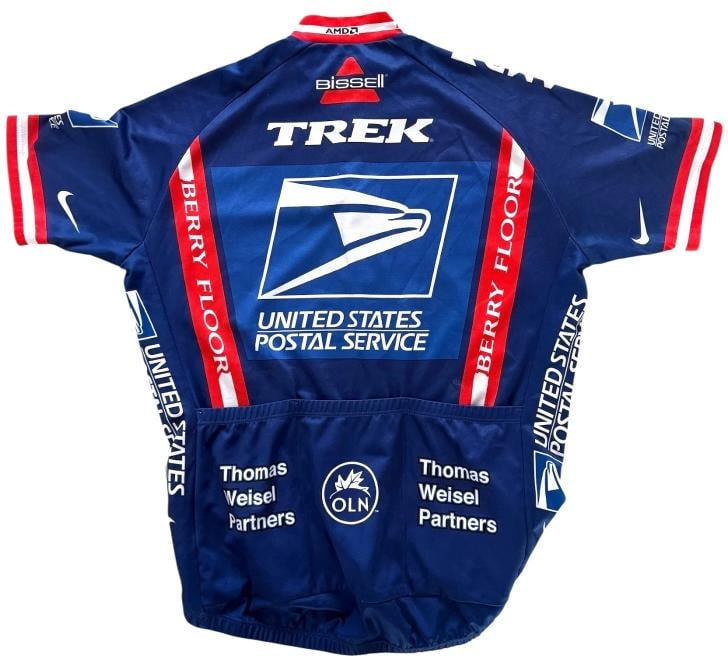 Lance Armstrong Signed Autograph USPS Blue Postal Service Jersey Beckett Bas - 4