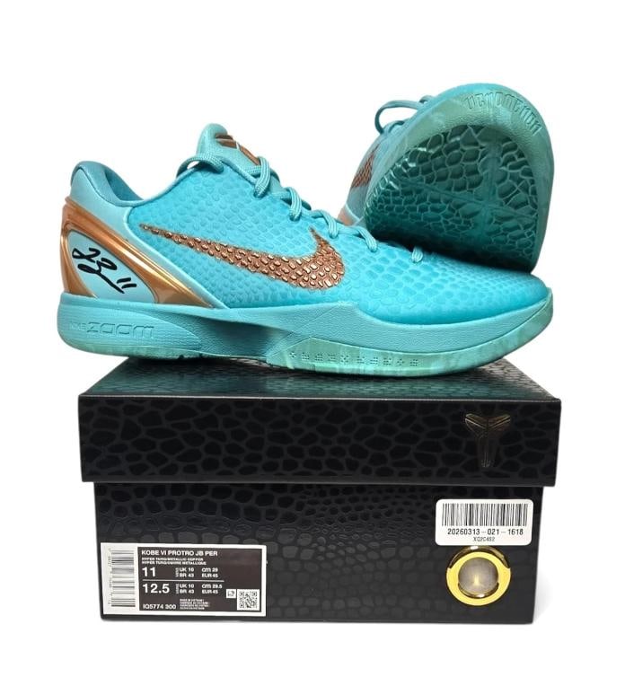 Jalen Brunson Signed Nike Kobe 6 Pronto Statue of Liberty Sneaker SZ 11 Fanatics: Sport: Basketball,Signed: Yes,Original/Reprint: Original,Autograph Authentication: Fanatics Authentic,Product: Shoe,Team: New York Knicks,Country of Origin: United States