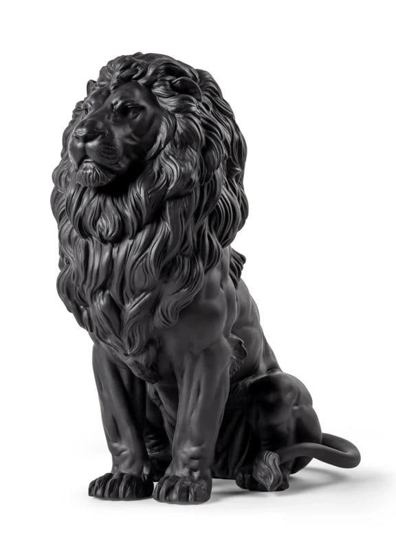 LladrÃƒÂ² Majestic Lion Sculpture Matte Black Limited Ref. 01009778 - Official: LladrÃƒÂ² Majestic Lion Sculpture Matte Black Limited Ref. 01009778 - Official Material: Porcelain LladrÃƒÂ² Lion - Dimensions: Height: 43 cm x Width x 25 - Len
