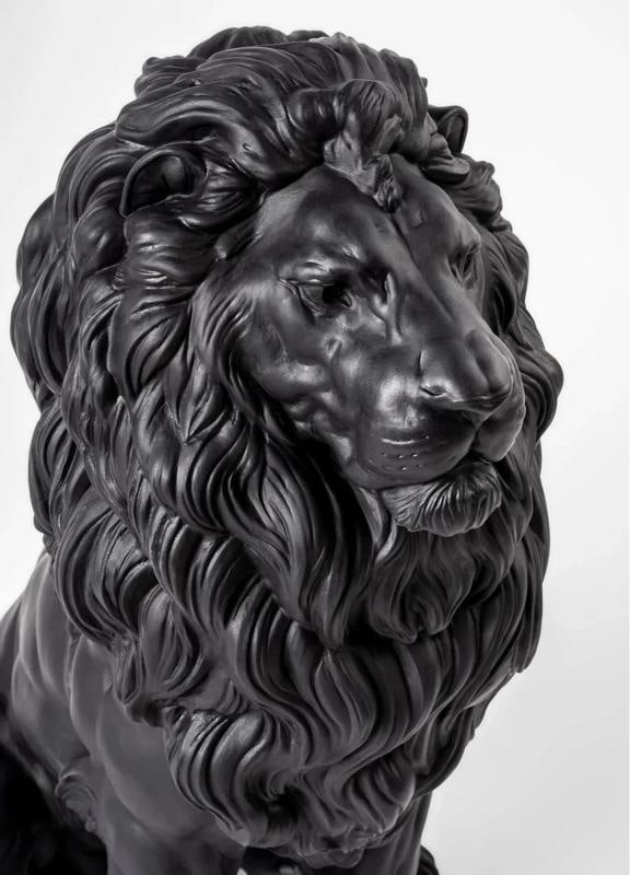 LladrÃƒÂ² Majestic Lion Sculpture Matte Black Limited Ref. 01009778 - Official - 3