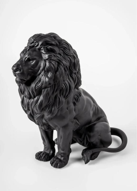 LladrÃƒÂ² Majestic Lion Sculpture Matte Black Limited Ref. 01009778 - Official - 6