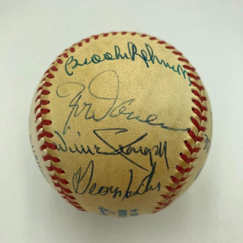 Mickey Mantle & Ted Williams Hall Of Fame Multi Signed Baseball JSA COA - 7