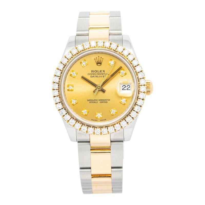 Rolex Datejust 178273 2015 Paper Oyster TwoTone Champagne Diamond Dial Auto 31mm: Condition: Pre-owned - Good,Brand: Rolex,Type: Wristwatches,REFERENCE: 178273,Model: Datejust,LINKS: Stainless-Steel,Movement: Swiss Automatic,WARRANTY: 1 Year,CONDITION DESCRIPTION: